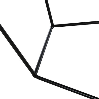 Couchtisch im Industrie-Design, Couchtisch, Metalltisch, Schwarz - Palo24