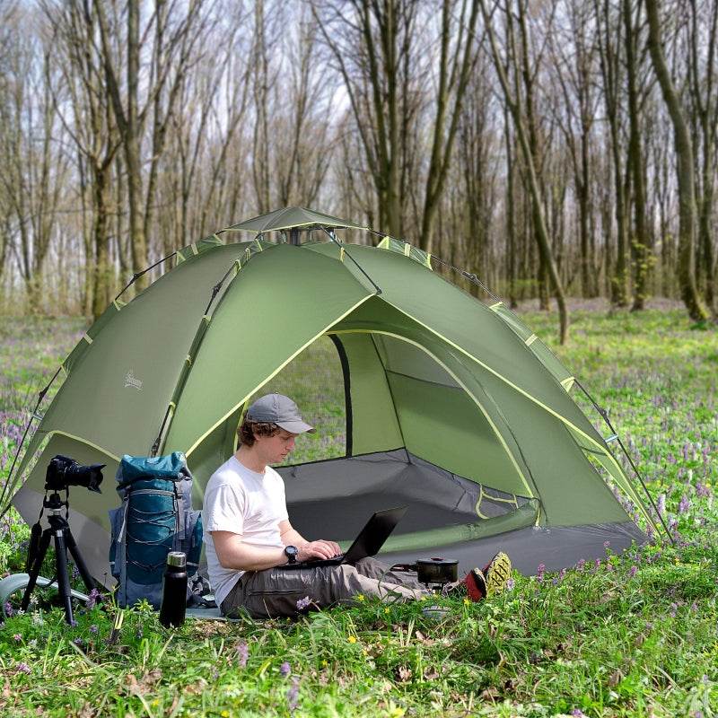 Doppelzelt Campingzelt 2 Türen wasserdicht Tragetasche - Palo24