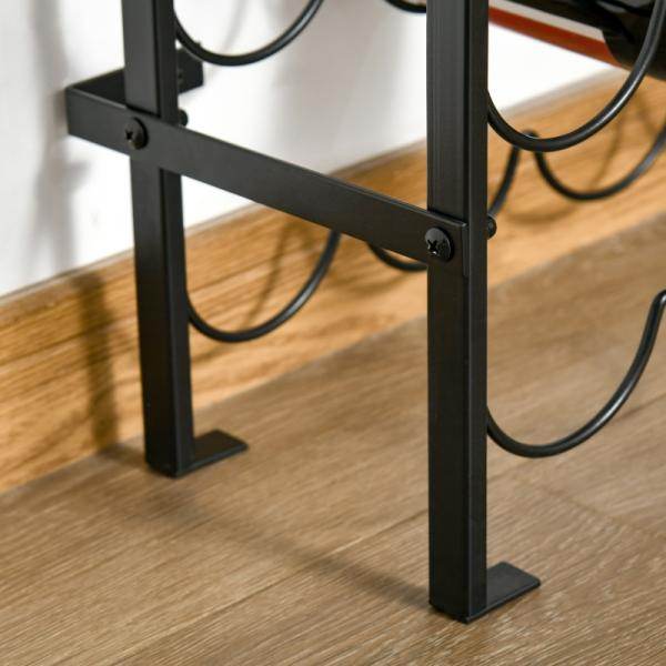 Weinregal Flaschenregal für 60 Flaschen Metall Schwarz - Palo24