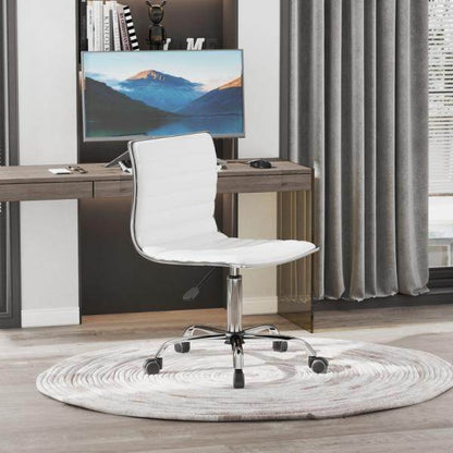 Friseurstuhl Salonstuhl Drehstuhl Höhenverstellbar, Weiss - Palo24