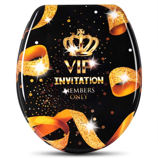 WC-Sitz Duroplast mit Absenkautomatik gold VIP - Palo24