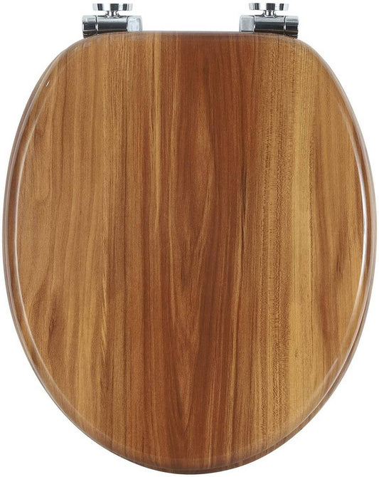 WC-Sitz MDF mit Absenkautomatik Softclose Scharnier Buche - Palo24