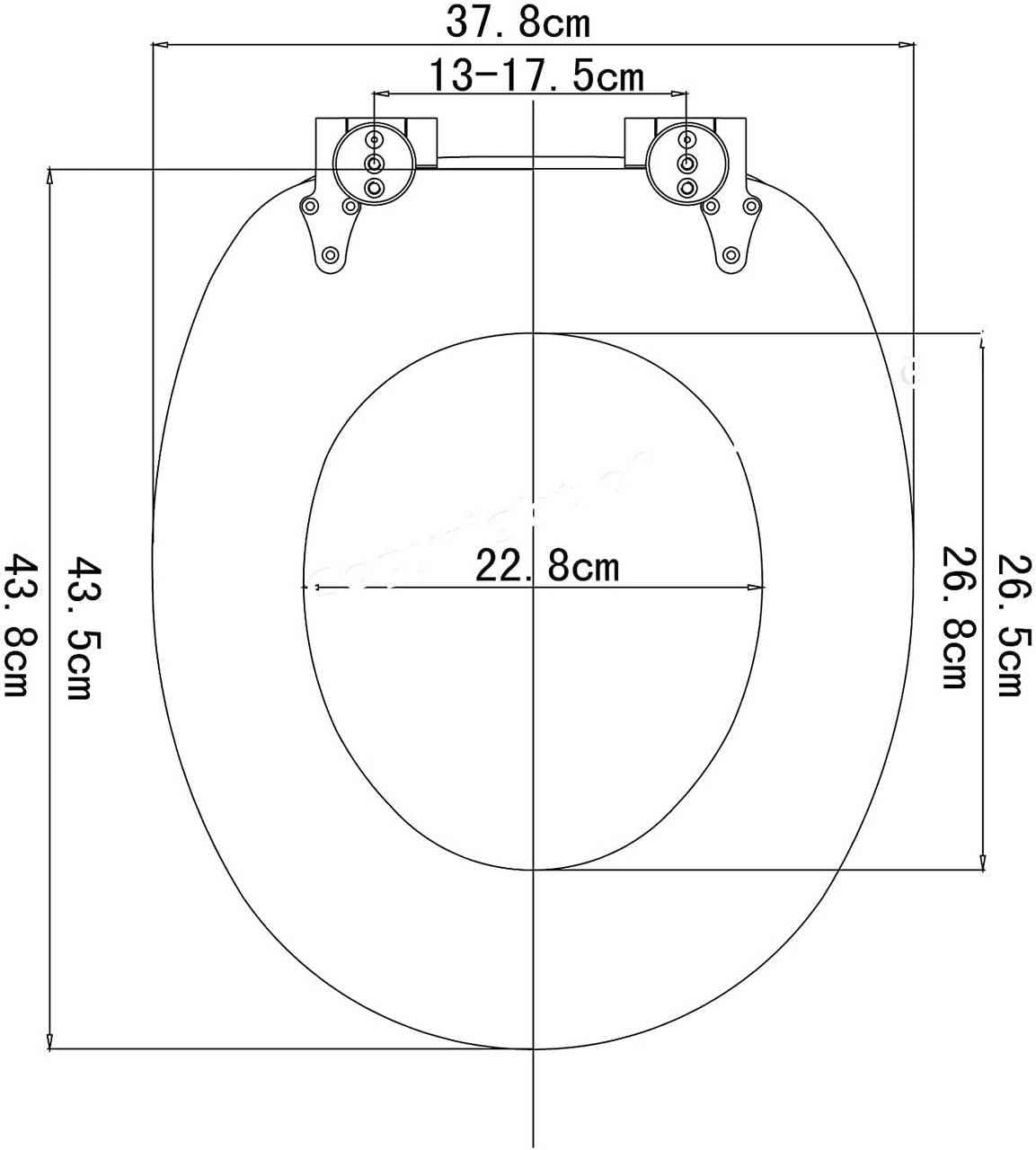 WC-Sitz MDF mit Absenkautomatik Softclose Scharnier Steine Blumen