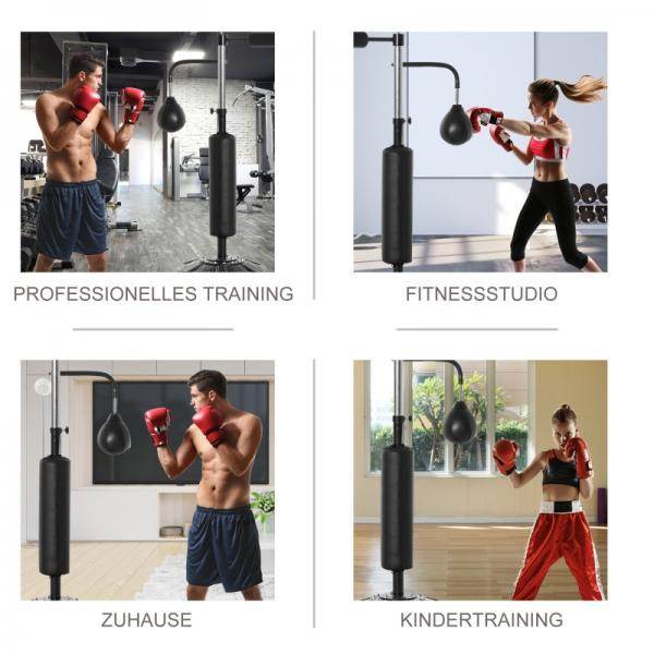 Boxstand Punchingball Boxset 160-230cm höhenverstellbar freistehend - Palo24