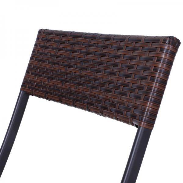 Bistroset Polyrattan 3 tlg. Sitzgarnitur Balkonset - Palo24