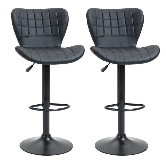 2-er-Set Barhocker Retrodesign Schwarz - Palo24