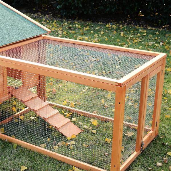 Kleintierstall mit 2 Freigehegen Kaninchenstall Kleintier Kleintierkäfig - Palo24