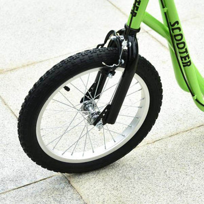 Kinderroller Scooter Tretroller Cityroller Kickscooter Kickboard mit Luftreifen 16 Zoll Grün - Palo24
