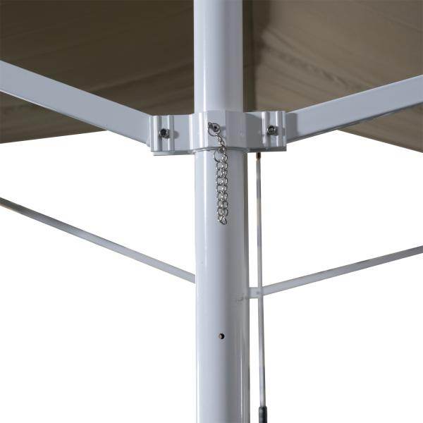 Standmarkise Gartenmarkise mit Faltarm Creme 3m x 3m - Palo24