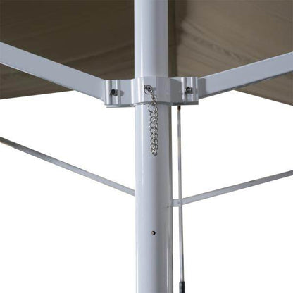 Standmarkise Gartenmarkise mit Faltarm Creme 3m x 3m - Palo24