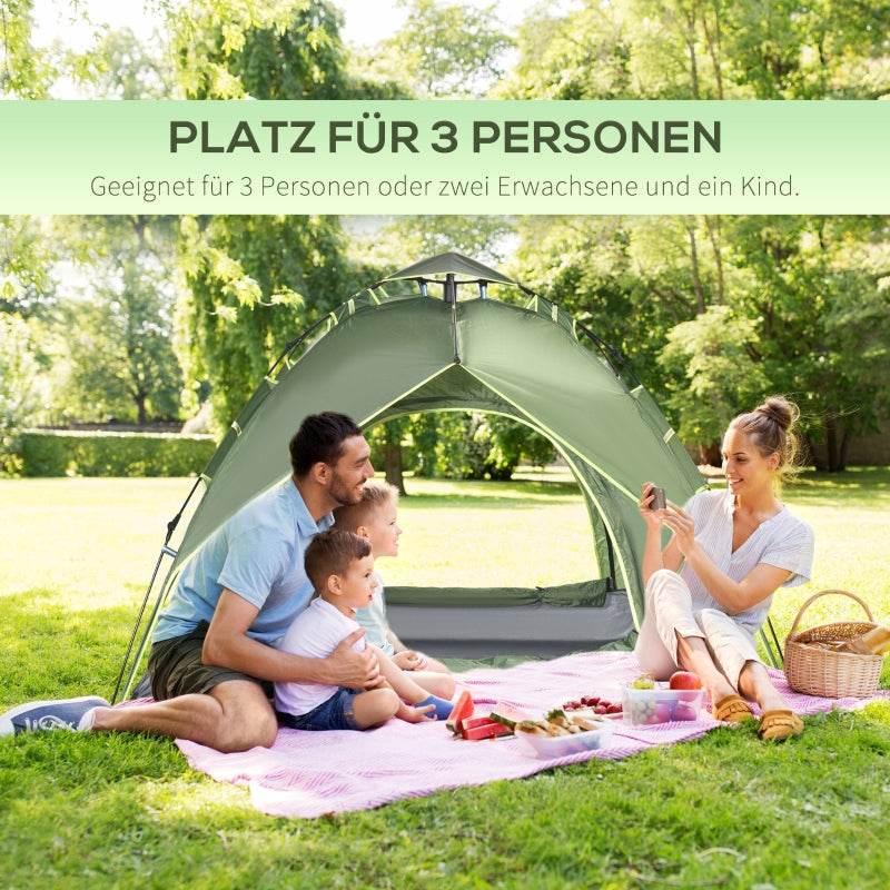 Doppelzelt Campingzelt 2 Türen wasserdicht Tragetasche - Palo24