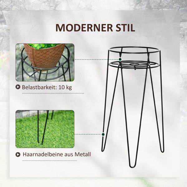 Blumenständer 3er Set aus Metall Pflanzenständer Set - Palo24