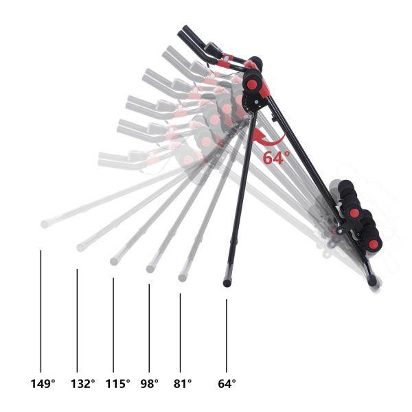 Rückentrainer Bauchtrainer Bauchmuskel Sportgerät Fitness LCD Display klappbar - Palo24