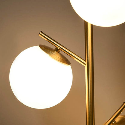 Stehleuchte 3 Lampenschirmen Gold - Palo24