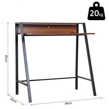 Schreibtisch Computertisch Bürotisch Arbeitstisch mit Schublade Spanplatte, Stahl - Palo24