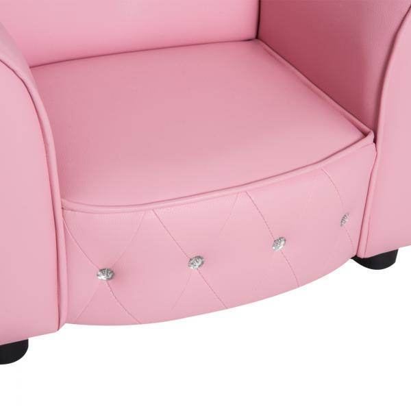 Kindersofa Kindersessel herzförmig Prinzessin Minisofa Kinderzimmer Sofa - Palo24
