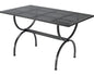 Table ROMEO 125x75cm de MBM, fer forgé marone-antique