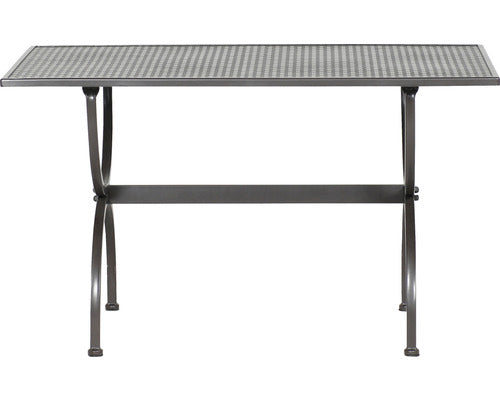 Table ROMEO 125x75cm de MBM, fer forgé marone-antique