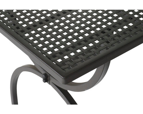 Table ROMEO 125x75cm de MBM, fer forgé marone-antique