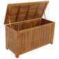 Coffre de jardin coffre de rangement en acacia huilé, certifié FSC®