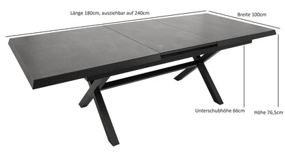 Exklusiver Ausziehtisch ALMADA 180-240x100cm - Palo24