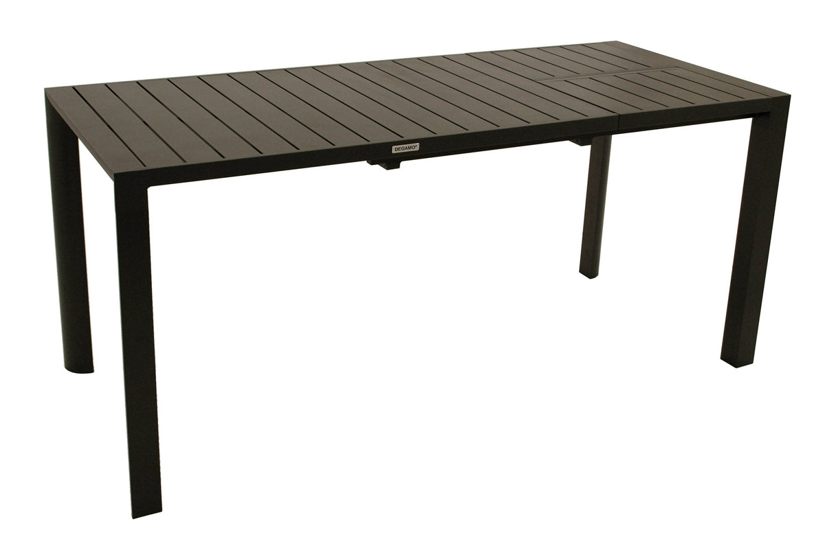 Gartentisch Ausziehtisch LAGOS 120/162x70cm Aluminium grau - Palo24
