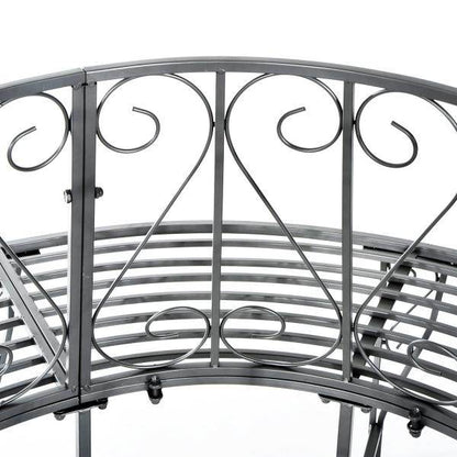 Baumbank Rundbank 360° Gartenbank Sitzbank Baumbänke Metall ?160cm - Palo24