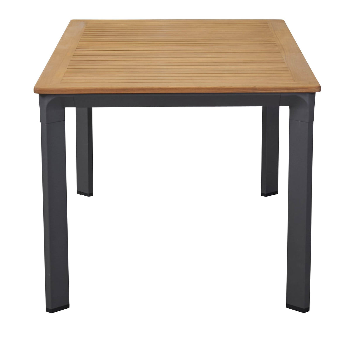 Gartentisch 200x100cm anthrazit/Teak - Palo24