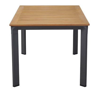 Gartentisch 200x100cm anthrazit/Teak - Palo24
