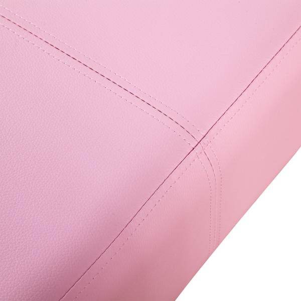 Kindersofa mit Hocker rosa Sessel Kinder Softsofa - Palo24
