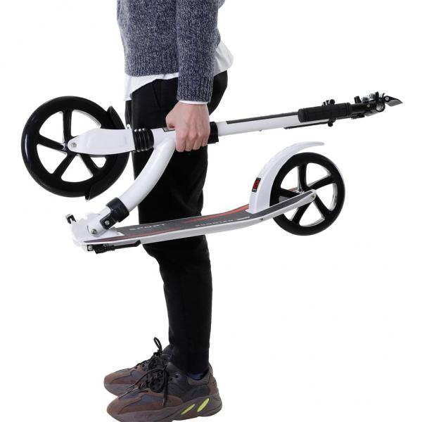 Kinderscooter Kickscooter Tretroller Höheverstellbar Alu Weiss - Palo24
