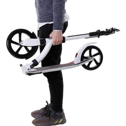 Kinderscooter Kickscooter Tretroller Höheverstellbar Alu Weiss - Palo24