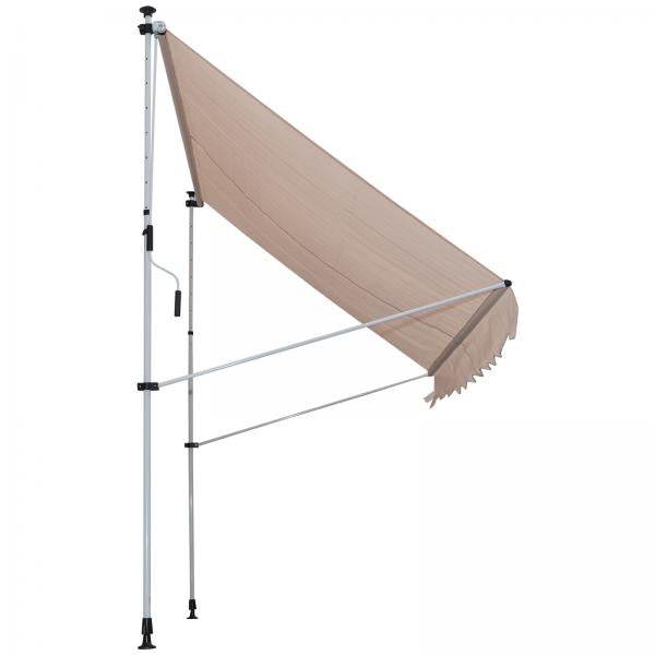 Markise Klemmmarkise Sonnenschutz Beige 200 x 150cm - Palo24