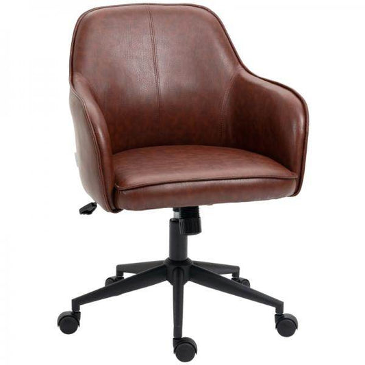 Bürostuhl, höhenverstellbar, Drehfunktion, 58,5 cm x 62 cm x 91 cm, Braun - Palo24