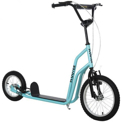 Tretroller Scooter Cityroller Kinder Mädchenroller verstellbar Aluminium Blau - Palo24