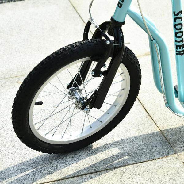 Tretroller Scooter Cityroller Kinder Mädchenroller verstellbar Aluminium Blau - Palo24