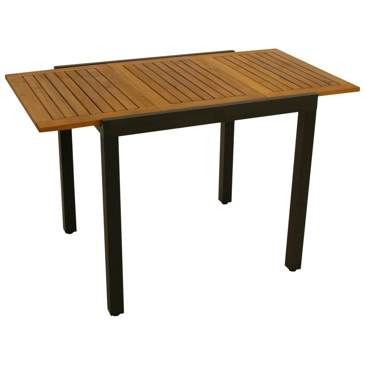 Gartentisch Balkon-Ausziehtisch Vicenza 80-120x70cm Alu Holz - Palo24