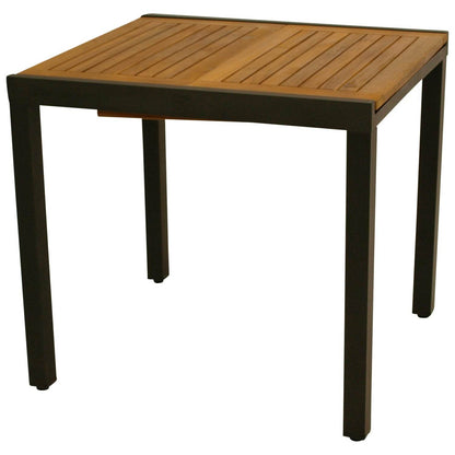 Gartentisch Balkon-Ausziehtisch Vicenza 80-120x70cm Alu Holz - Palo24
