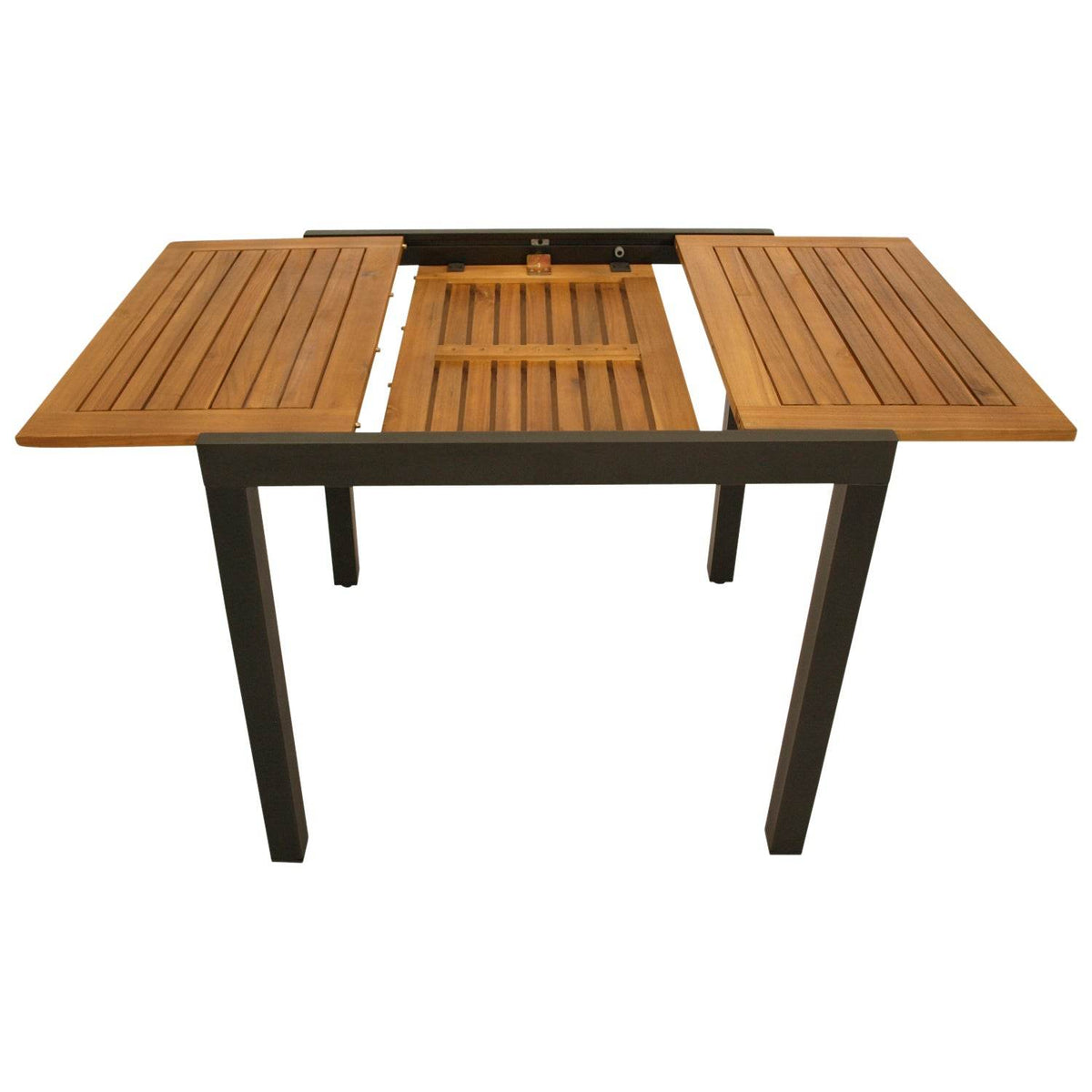Gartentisch Balkon-Ausziehtisch Vicenza 80-120x70cm Alu Holz - Palo24