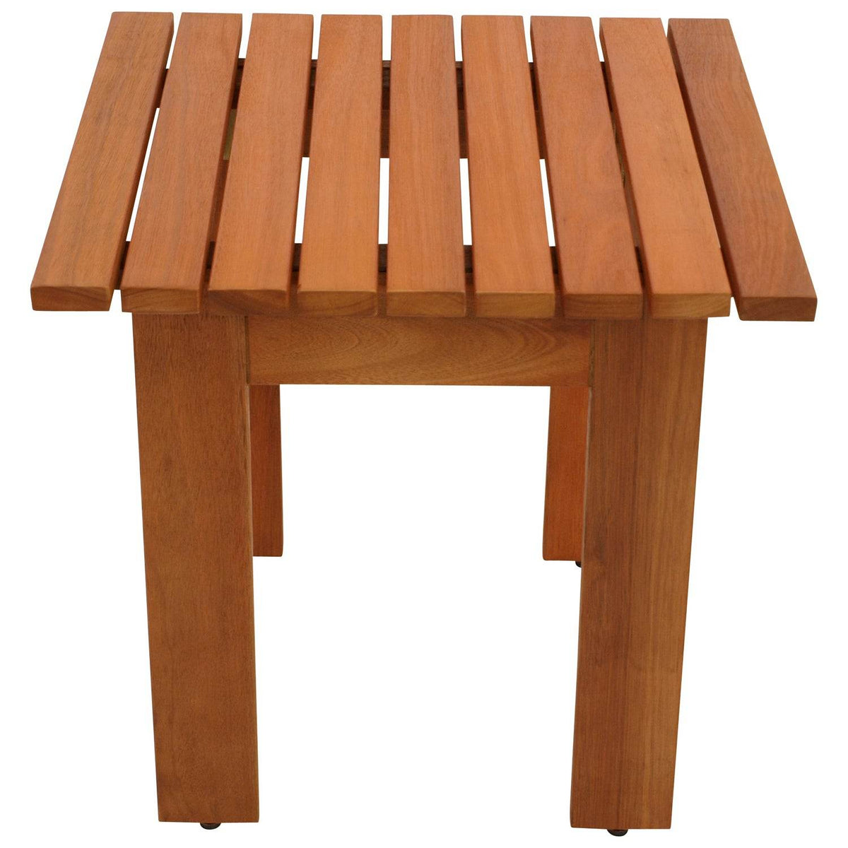 Gartentisch Beistelltisch RIJEKA 46x46cm Eukalyptus geölt Braun - Palo24
