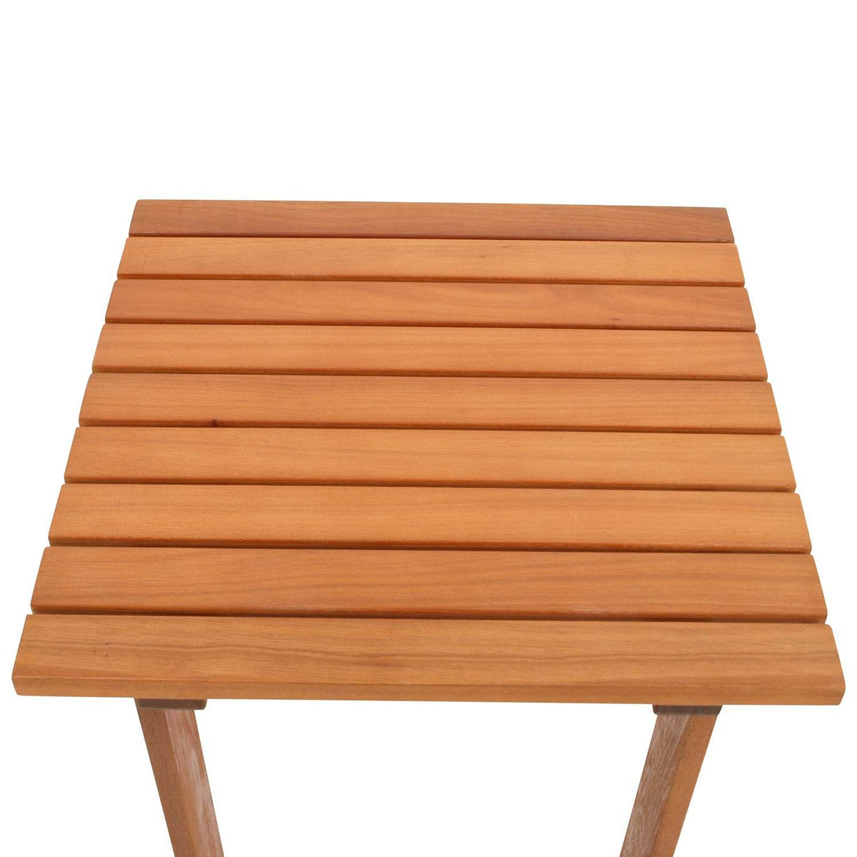 Gartentisch Beistelltisch RIJEKA 46x46cm Eukalyptus geölt Braun - Palo24