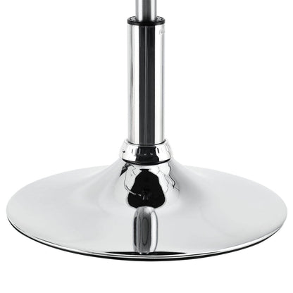 Schminktisch-Hocker Höhenverstellbar Tonia Weiss-Silber - Palo24
