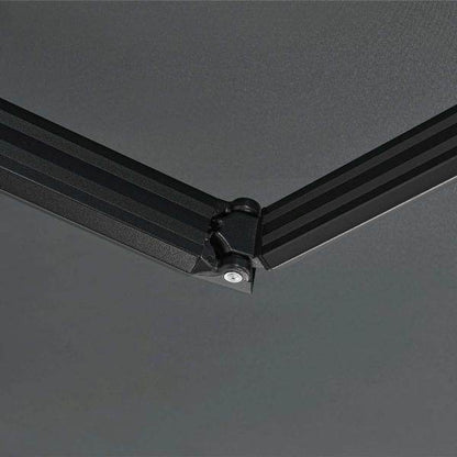 Gelenkarmmarkise 300 x 250 cm mit Kurbel Grau - Palo24
