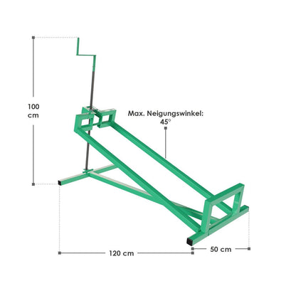 Rasentraktorheber mit Handschuhen - Grün - Palo24