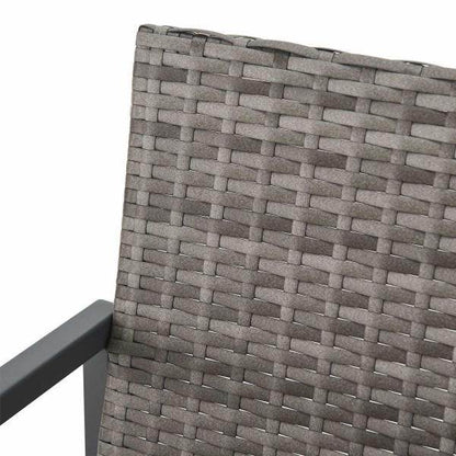 Polyrattan Sitzgruppe Bahamas M in Grau Industrial Design - Palo24