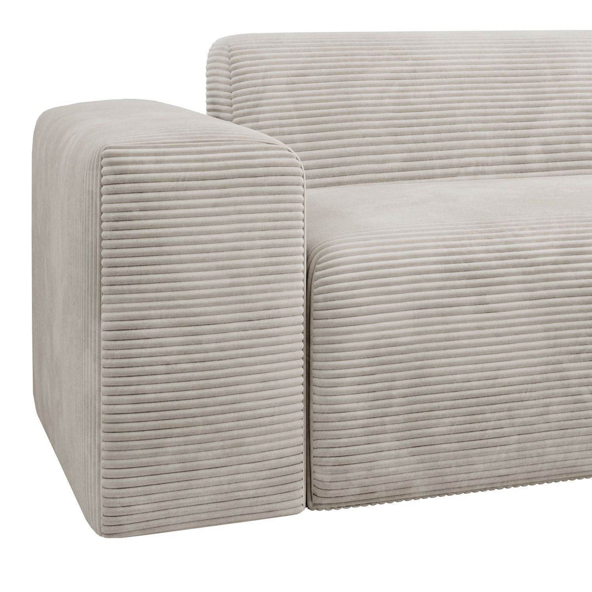 Ecksofa Vals aus Stoff Beige - Palo24