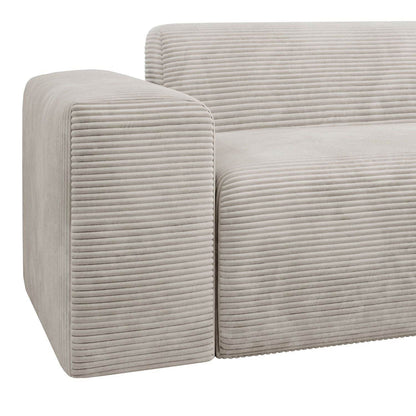 Ecksofa Vals aus Stoff Beige - Palo24