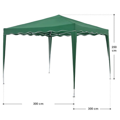 Faltpavillon Vivara 3x3 m in Grün mit Tragetasche