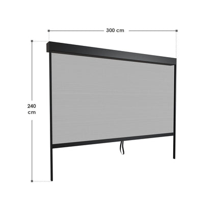 Seitenwand für Lamellendach Tahiti 4 Meter - Palo24