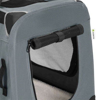 faltbare Hundetransportbox Lassie L (dunkelgrau)